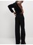 Saf Keten Wide Leg Pantolon 3