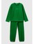 Erkek Çocuk Yeşil Logo Işlemeli Pijama Takımı 1