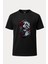Kaneki Agresif Tokyo Ghoul Baskılı Loose Fit Bisiklet Yaka Unisex Tişört 1