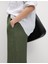 Viskon Karışımlı Kırışık Görünümlü Geniş Paça Pantolon 4