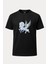 Pegasus Melek Baskılı Loose Fit Bisiklet Yaka Unisex Tişört 1