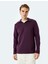 Yeni Sezon Uzun Kollu Pamuk Karışımlı Basic Polo Yaka Sweatshirt 3