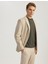 Yeni Sezon Düğmeli Cepli Viskon Karışımlı Pike Kumaş Mono Yaka Slim Fit Blazer Ceket 2