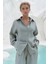 Jelsomina Oversize Mint Keten Gömlek Pantolon Takım 3