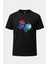 Motifli Renkli Kelebek Baskılı Loose Fit Bisiklet Yaka Unisex Tişört 1