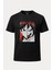 Eren Shingeki Attack On Titan Baskılı Loose Fit Bisiklet Yaka Unisex Tişört 1