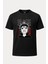 Asta Black Clover Manga Baskılı Loose Fit Bisiklet Yaka Unisex Tişört Siyah 1