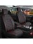 Ford Mondeo Eski Uyumlu Lüks Deri Oto Koltuk Kılıfı Ön Arka Takım Set Giydirme Model Siyah Kırmızı Alldys 3