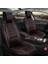 Alfa Romeo Spider Uyumlu Lüx Deri Oto Koltuk Kılıfı Ön Arka Takım Kemer Serisi Siyah Kırmızı 3