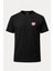 Pembe Kalpler Baskılı Loose Fit Bisiklet Yaka Unisex Tişört 1