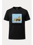 Arı Arkadaşlığı Baskılı Loose Fit Bisiklet Yaka Unisex Tişört 1