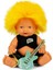 Elite Punk Nil Bebek 23 cm 23495 Sarı Kirpi Saç 1 Adet 1