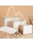 Jüt Çanta Boş Beyazlatılmamış Büyük 30X23X15CM Yeniden Kullanılabilir 1 Adet 5