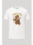 Eros Ayı Baskılı Loose Fit Bisiklet Yaka Unisex Tişört 1