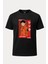 Shinra Fire Force Baskılı Loose Fit Bisiklet Yaka Unisex Tişört Anime Manga 1