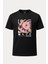 Majin Boo Dragon Ball Baskılı Loose Fit Bisiklet Yaka Unisex Siyah Tişört Anime Manga 1