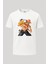 Ace Ateşi One Piece Baskılı Loose Fit Bisiklet Yaka Unisex Tişört Anime Manga 1