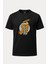 Zeus Kaplan Baskılı Loose Fit Bisiklet Yaka Unisex Tişört 1