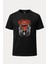 Takım Elbiseli Troll Baskılı Loose Fit Bisiklet Yaka Unisex Tişört 1