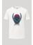 Inosuke Immagini Tarz Baskılı Loose Fit Bisiklet Yaka Unisex Tişört 1
