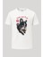 Çak Bi Beşlik Köpek Baskılı Loose Fit Bisiklet Yaka Unisex Tişört 1