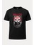 Asil Kedi Deadly Eyes Baskılı Loose Fit Bisiklet Yaka Unisex Tişört 1