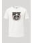 Wake Up Iskelet Baskılı Loose Fit Bisiklet Yaka Unisex Tişört 1