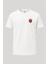 Kırmızı Boks Eldiveni Baskılı Loose Fit Bisiklet Yaka Unisex Tişört 1