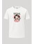 Geisha Tarzı Japon Baskılı Loose Fit Bisiklet Yaka Unisex Tişört 1