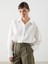 Yeni Sezon Cizgili Oversize Poplin Kadin Gomlek - S5KI73Z8 1