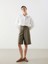 Yeni Sezon Cizgili Oversize Poplin Kadin Gomlek - S5KI73Z8 2