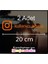 Turuncu Instagram Logolu Kullanıcı Adı - 2 Adet 20 cm - Araç - Motor Sticker Etiketi Folyo Kesim 1