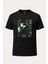 Joichiro Shokugeki No Soma Baskılı Loose Fit Bisiklet Yaka Unisex Tişört Anime Manga Siyah 1