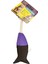 Ipli Balık Su Geçirmez Kedi Oyuncağı Kahve-Mor Ø6cm, 24CM Dpmah 1