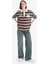 Yeni Sezon Coool Loose Fit Çizgili Polo Yaka Sweatshirt 2