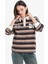 Yeni Sezon Coool Loose Fit Çizgili Polo Yaka Sweatshirt 3