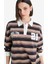 Yeni Sezon Coool Loose Fit Çizgili Polo Yaka Sweatshirt 4