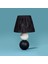 Light Vestri Seramik Abajur - Siyah / Beyaz - 40X40X25 cm 1