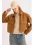 Yeni Sezon Coool Crop Dik Yaka Fermuarlı Cepli Gabardin Ceket 3