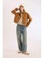 Yeni Sezon Coool Crop Dik Yaka Fermuarlı Cepli Gabardin Ceket 4