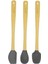Indigo 3'lü Spatula Seti - Gri - 26 cm 2