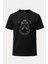 Gotik Pug Baskılı Loose Fit Bisiklet Yaka Unisex Tişört 1