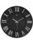 Exclusive Roma Rakam Duvar Saati - Gümüş / Siyah - 43 cm 2