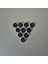 10'lu Tealight Mum - Siyah - 3,8 cm 3