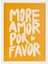 More Amor Por Favor Pano - Sarı - 30X40 cm 2