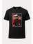 Doctor Gero Dragon Ball Baskılı Loose Fit Bisiklet Yaka Unisex Tişört Siyah 1