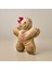 Gingerbread Kız Figürlü Yastık - Kahverengi - 40X25 cm 3