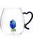 Borosilikat Cam Lale Figürlü Kupa - 400 ml 1