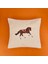 Horse Desenli Kırlent - Ekru - 43X43 cm 1