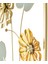Gerbera Metal Tablo - Altın / Gri - 40X60 cm 3